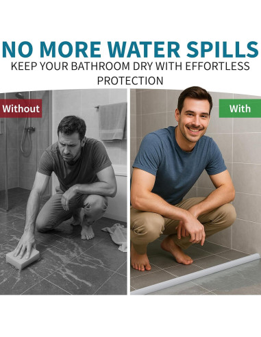 Sello de puerta de ducha NIch SHINE 99 cm transparente