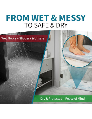 Sello de puerta de ducha NIch SHINE 99 cm transparente