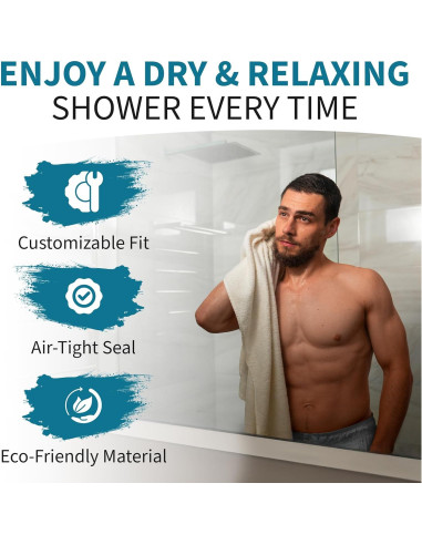 Sello de puerta de ducha NIch SHINE 99 cm transparente