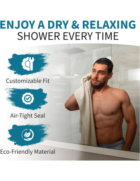 Sello de puerta de ducha NIch SHINE 99 cm transparente