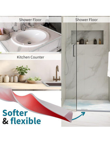 Sello de puerta de ducha NIch SHINE 99 cm transparente