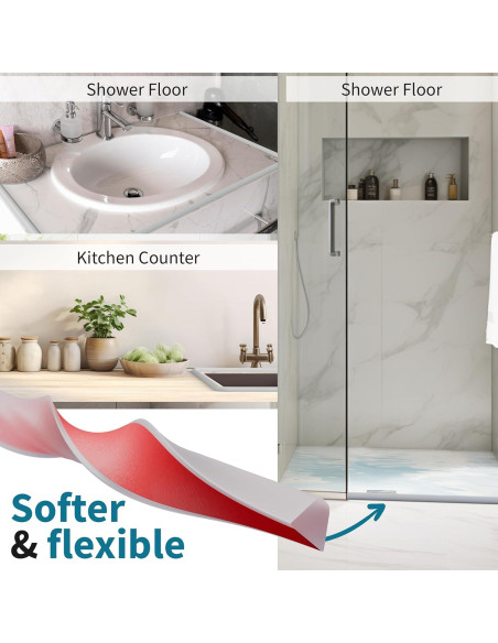 Sello de puerta de ducha NIch SHINE 99 cm transparente