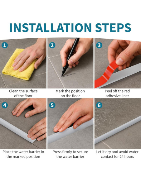 Sello de puerta de ducha NIch SHINE 99 cm transparente