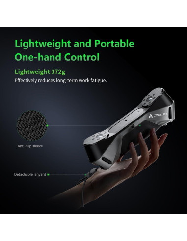 Escáner 3D Creality CR-Scan Raptor con Luz Azul y Plato Giratorio