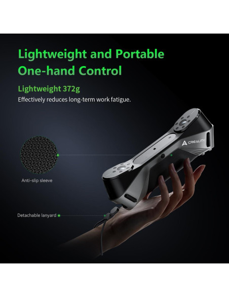 Escáner 3D Creality CR-Scan Raptor con Luz Azul y Plato Giratorio