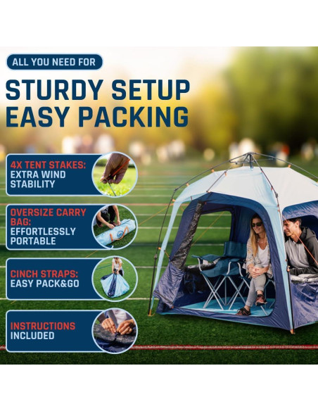 Carpa Deportiva Fofana MultiPod 4 Personas Impermeable Carpa Deportiva Fofana MultiPod 4 Personas Impermeable