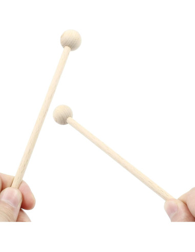 Mallets de Madera para Xilófono Luomorgo 21 cm 2 Pcs