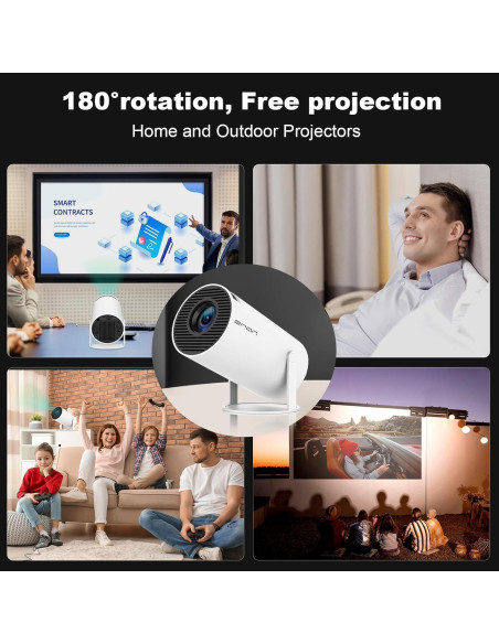 Proyector Mini Portátil ear&ear HY300 PRO 4K 1080P WiFi 6