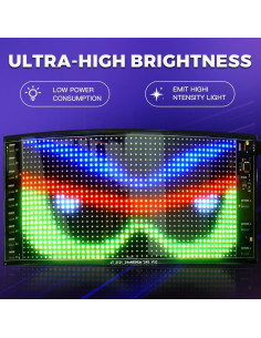 Luces LED VDIKKS para Autos 10.6x4.7 Pulgadas Control APP 2