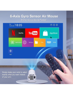 Proyector Mini Alwtniet HY300PRO 4K Wifi Bluetooth Portátil 2