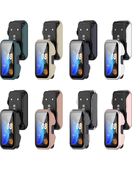 Funda Protectora LOKEKE para Huawei Band 10/9/8 con Vidrio Templado