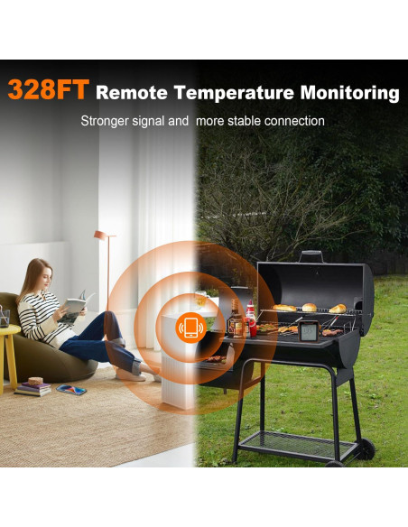 Termómetro Digital Inalámbrico para Carne GoHz con 4 Probetas