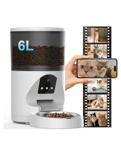 Comedero Automático para Gatos Combess con Cámara 2K HD