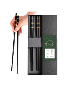 Palillos reutilizables de fibra de vidrio YUNDUOJIA 24 cm