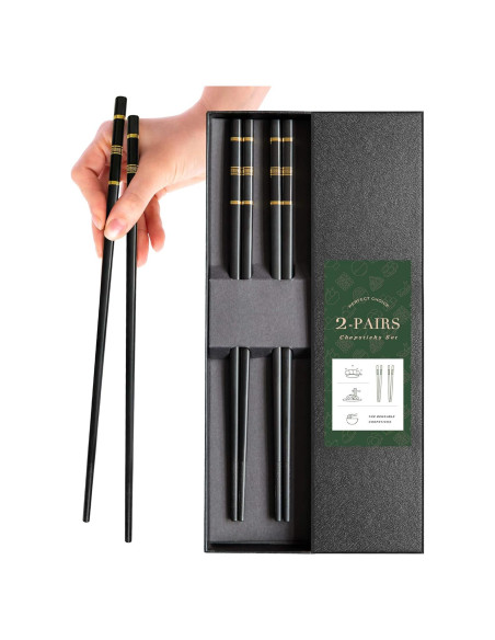 Palillos reutilizables de fibra de vidrio YUNDUOJIA 24 cm