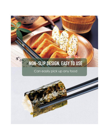 Palillos reutilizables de fibra de vidrio YUNDUOJIA 24 cm