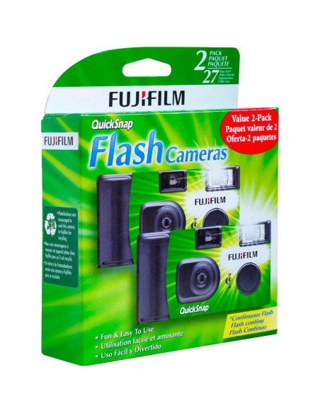 Cámara desechable Fujifilm QuickSnap Flash 400 - 2 unidades
