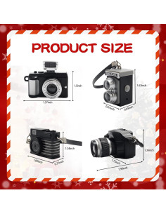 Miniaturas de Cámaras SLR Vintage Bbiamsleep 1:4 - 4 Pcs 2