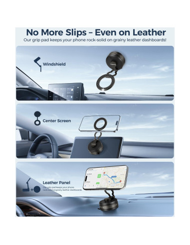 Soporte Magnético para Teléfono Lonazhna 2025 con Ventosa 360