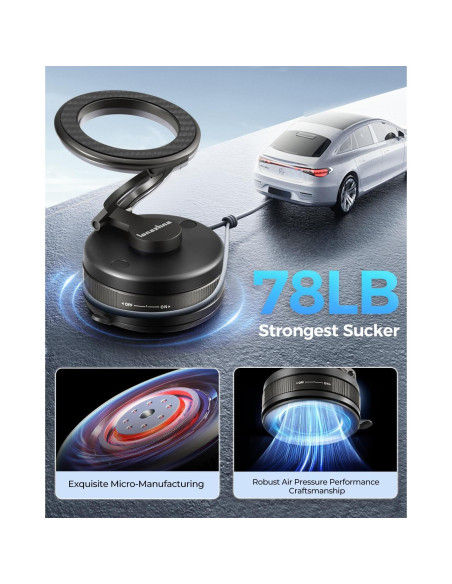 Soporte Magnético para Teléfono Lonazhna 2025 con Ventosa 360