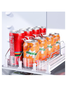 Organizador de Bebidas VOCAON para Nevera 3 Filas Ajustable