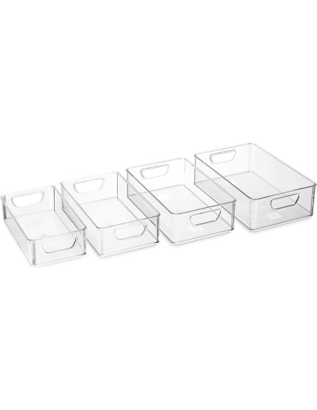 Conjunto 16 Cajas Organizadoras Munfix - Plástico Apilables