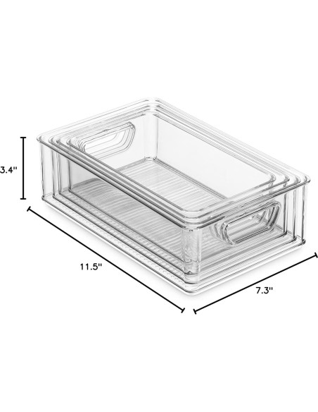 Conjunto 16 Cajas Organizadoras Munfix - Plástico Apilables