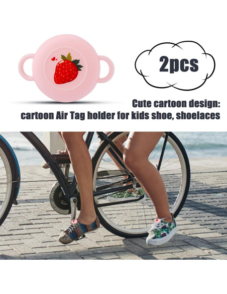 2 Fundas de Silicona Rosa para Airtag Niños - Gosknor