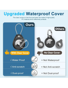 Soporte Impermeable MCTOPZO para Airtag - Paquete de 4 2