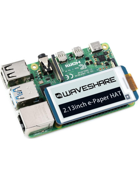 Módulo pantalla e-paper HAT V4 2.13" Waveshare 250x122