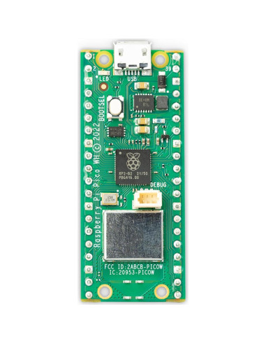 Raspberry Pi Pico WH Vis Viva Inalámbrico 802.11b + Pegatina 4u