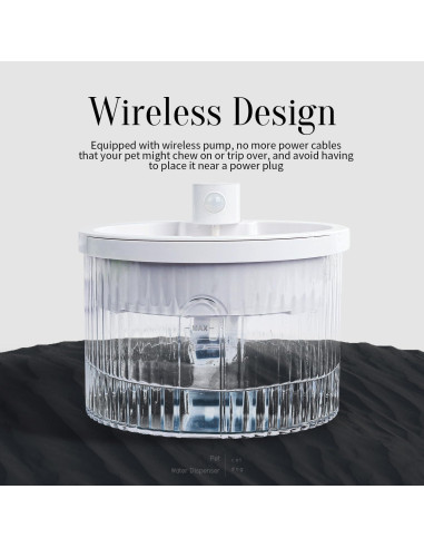 Fuente de Agua Inalámbrica para Gatos FUERA POR GATOS 2L