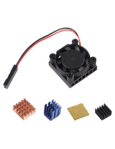 Disipador de Calor con Ventilador ALAMSCN para Raspberry Pi 4/3B+/3B/2B