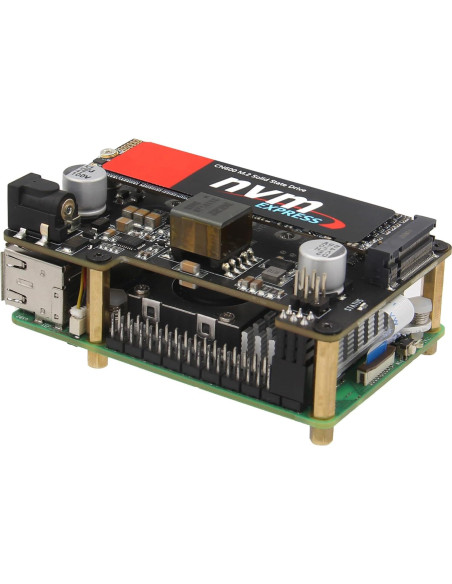 Geekworm X1012 PCIe a M.2 HAT NVMe SSD para Raspberry Pi 5