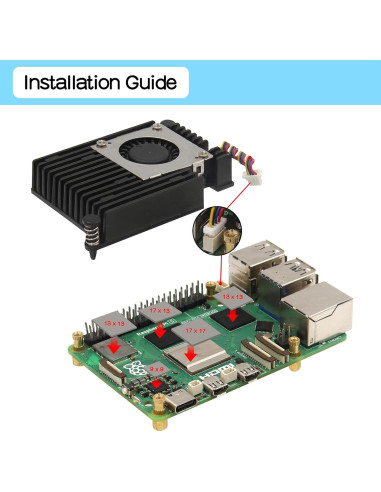Geekworm X1012 PCIe a M.2 HAT NVMe SSD para Raspberry Pi 5