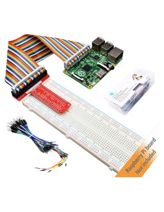Kit de Expansión GPIO Adeept para Raspberry Pi + Placa de Pruebas