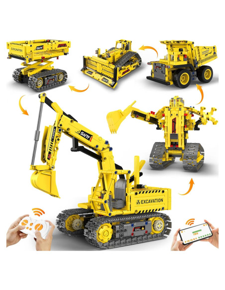 Kit de Construcción de Robots 5 en 1 Okk - 555 Piezas