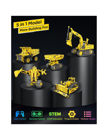 Kit de Construcción de Robots 5 en 1 Okk - 555 Piezas