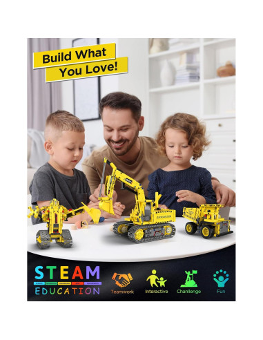 Kit de Construcción de Robots 5 en 1 Okk - 555 Piezas