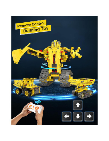 Kit de Construcción de Robots 5 en 1 Okk - 555 Piezas