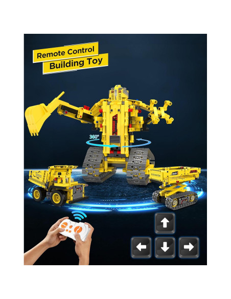 Kit de Construcción de Robots 5 en 1 Okk - 555 Piezas