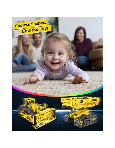 Kit de Construcción de Robots 5 en 1 Okk - 555 Piezas