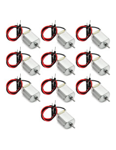 10 Motores DC 1-6V Miniatura con Cable para Proyectos de Robótica