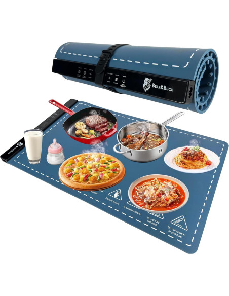 Alfombrilla Calentadora de Comida EcomMore HM10 280W Azul