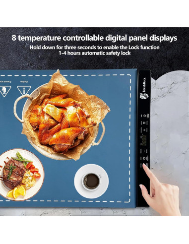 Alfombrilla Calentadora de Comida EcomMore HM10 280W Azul