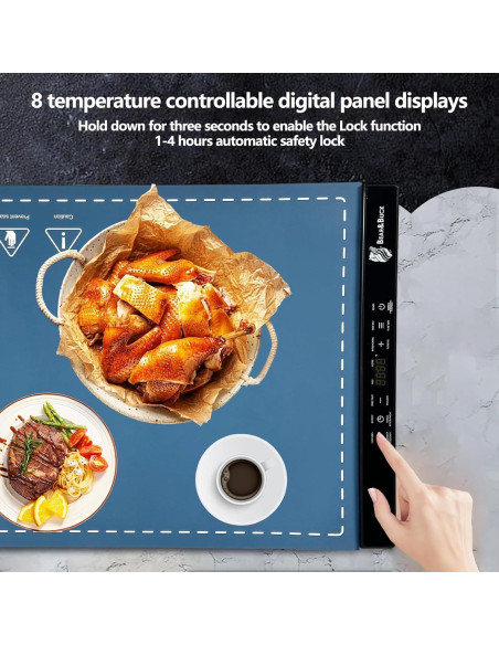 Alfombrilla Calentadora de Comida EcomMore HM10 280W Azul