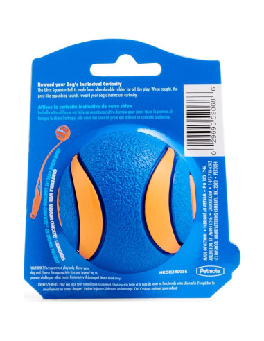 Pelota Chuckit! Ultra Squeaker para Perros Mediana - 1 Unidad