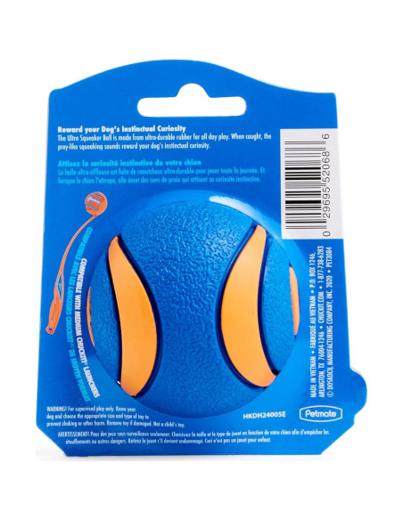 Pelota Chuckit! Ultra Squeaker para Perros Mediana - 1 Unidad