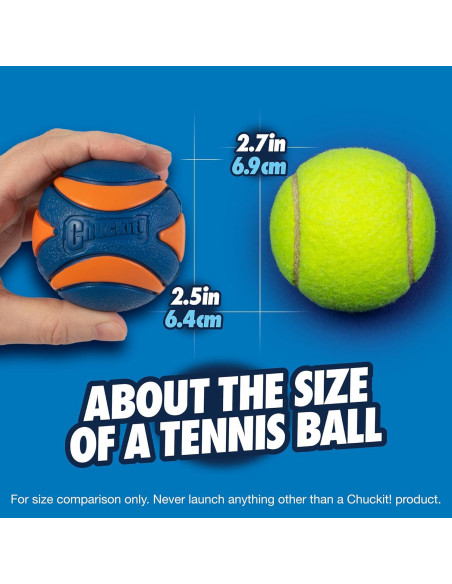 Pelota Chuckit! Ultra Squeaker para Perros Mediana - 1 Unidad