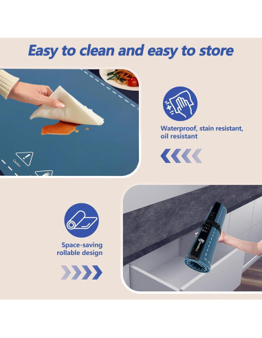 Alfombrilla Calentadora de Comida EcomMore HM10 280W Azul